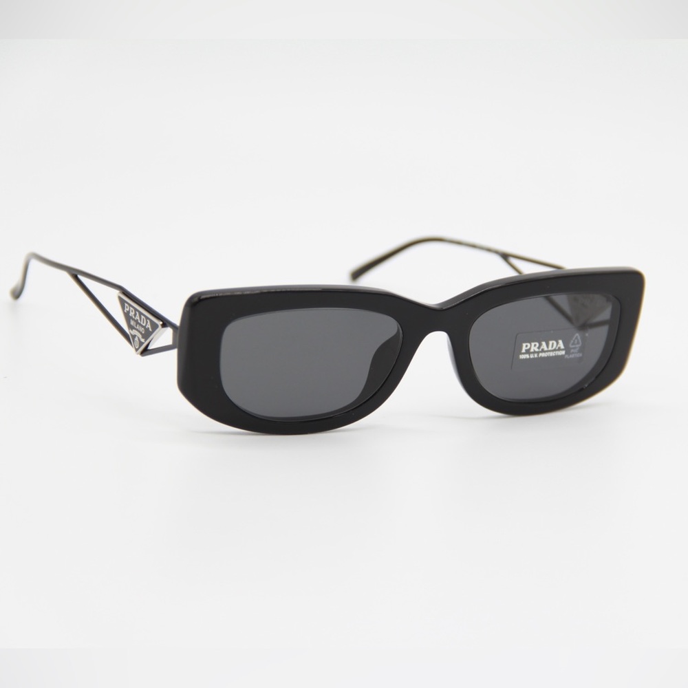 NEW PRADA PR14YS 1AB5S0 UNISEX BLACK EYEWEAR PR 14YS UNISEX SUNGLASSES SPR 14Y - Picture 2 of 15